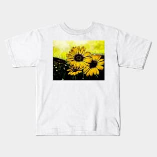 Sunflowers - Abstract Kids T-Shirt